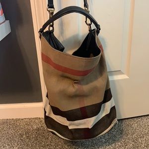 Burberry canvas tote bag